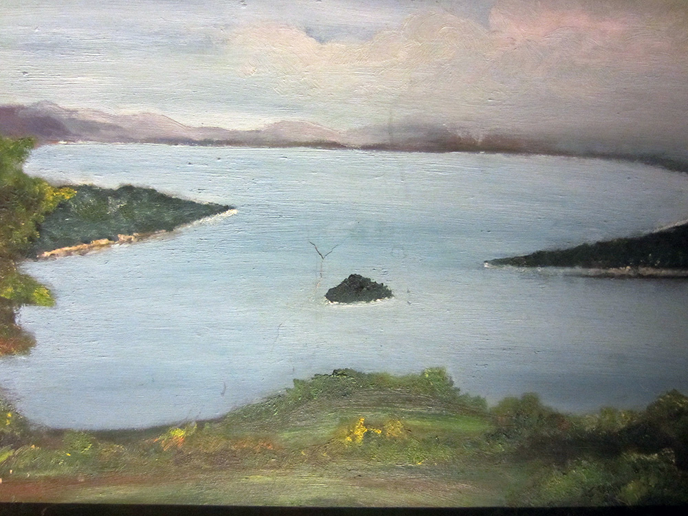 schilderij de Baai van Hollandia 1953